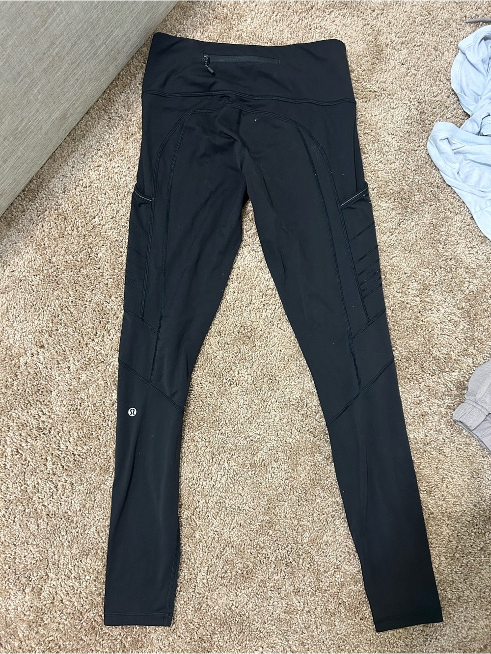 lululemon athletica Black High-Rise Leggings with Side Pockets